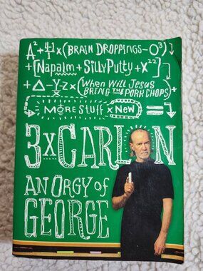 George Carlin 3x Carlin An Orgy of George Paperback 1st Edition Humor Omnibus